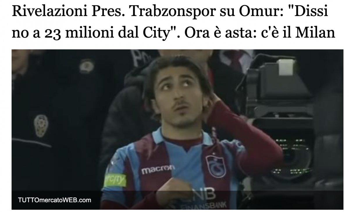 Milan, Abdülkadir Ömür'ü istiyor