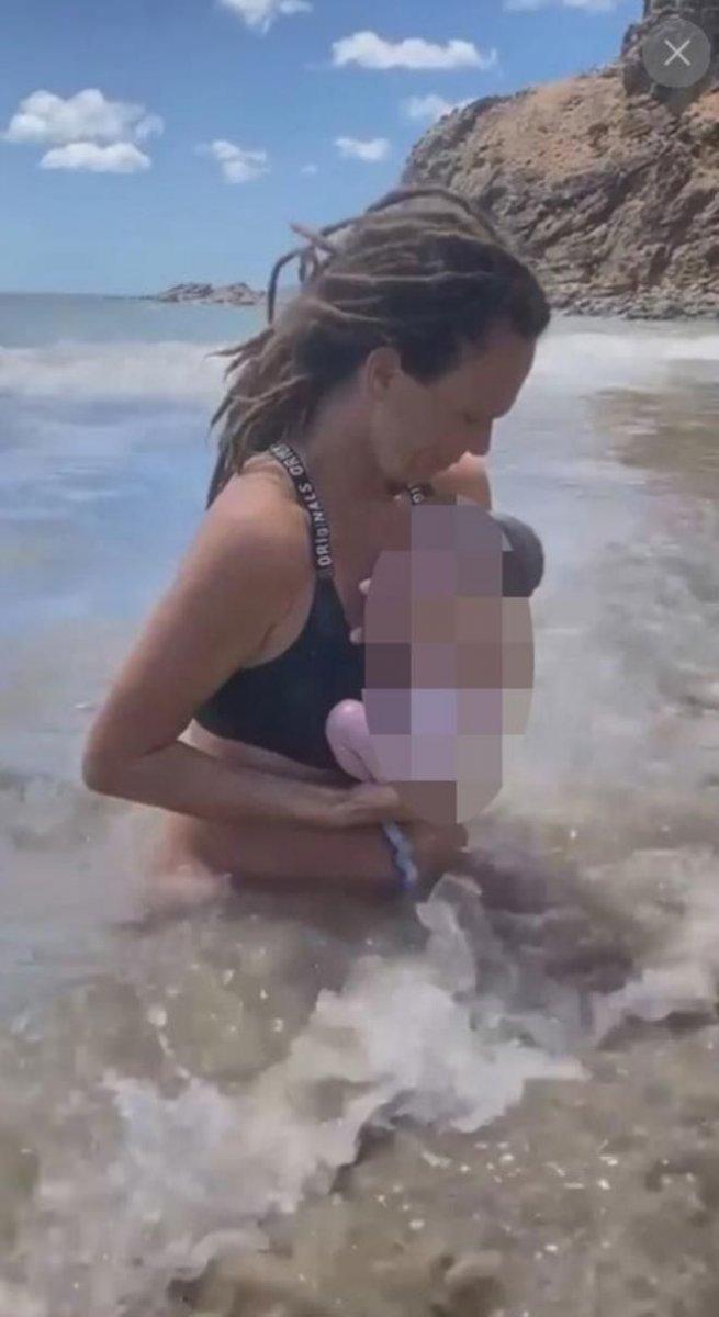 Nikaragualı kadın, Pasifik Okyanusu'nda doğum yaptı