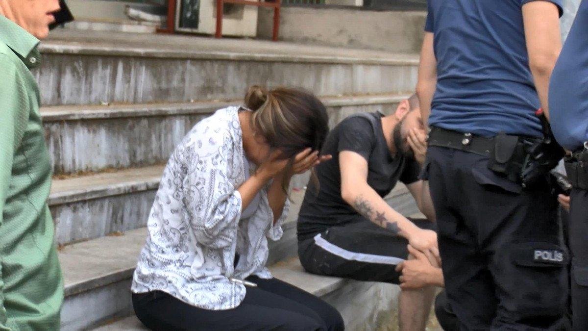 Ataşehir'de evi yanan kadın gözyaşlarına boğuldu