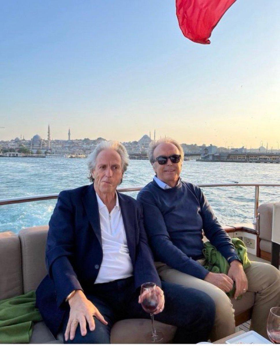 Jorge Jesus, İstanbul Boğazı'nı gezdi