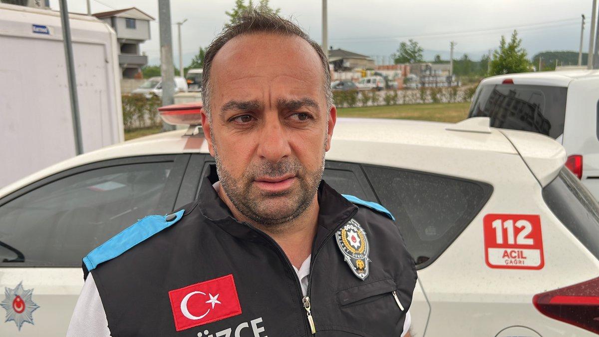 Düzce polisinden yaşlı adama yardım