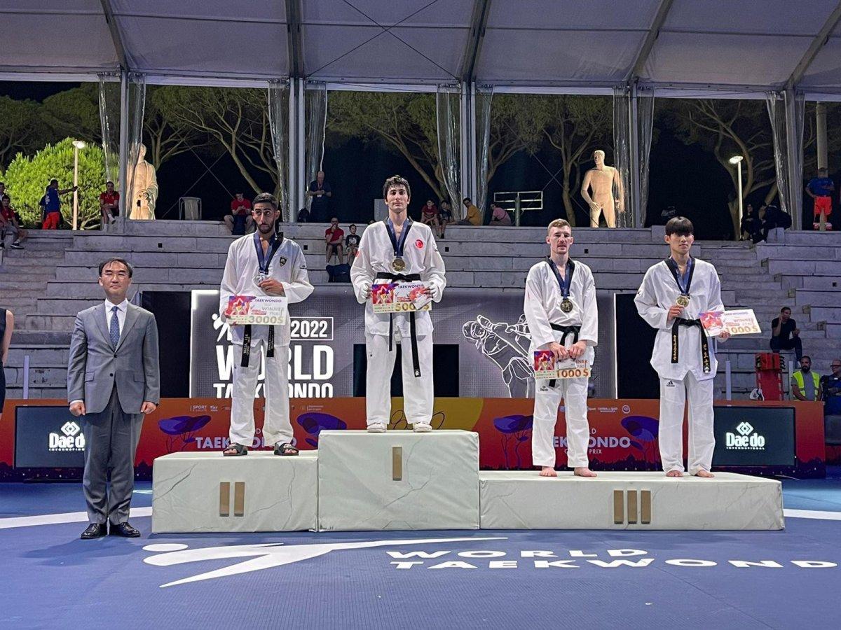 Hakan Reçber, Taekwondo Grand Prix’inde altın madalya kazandı