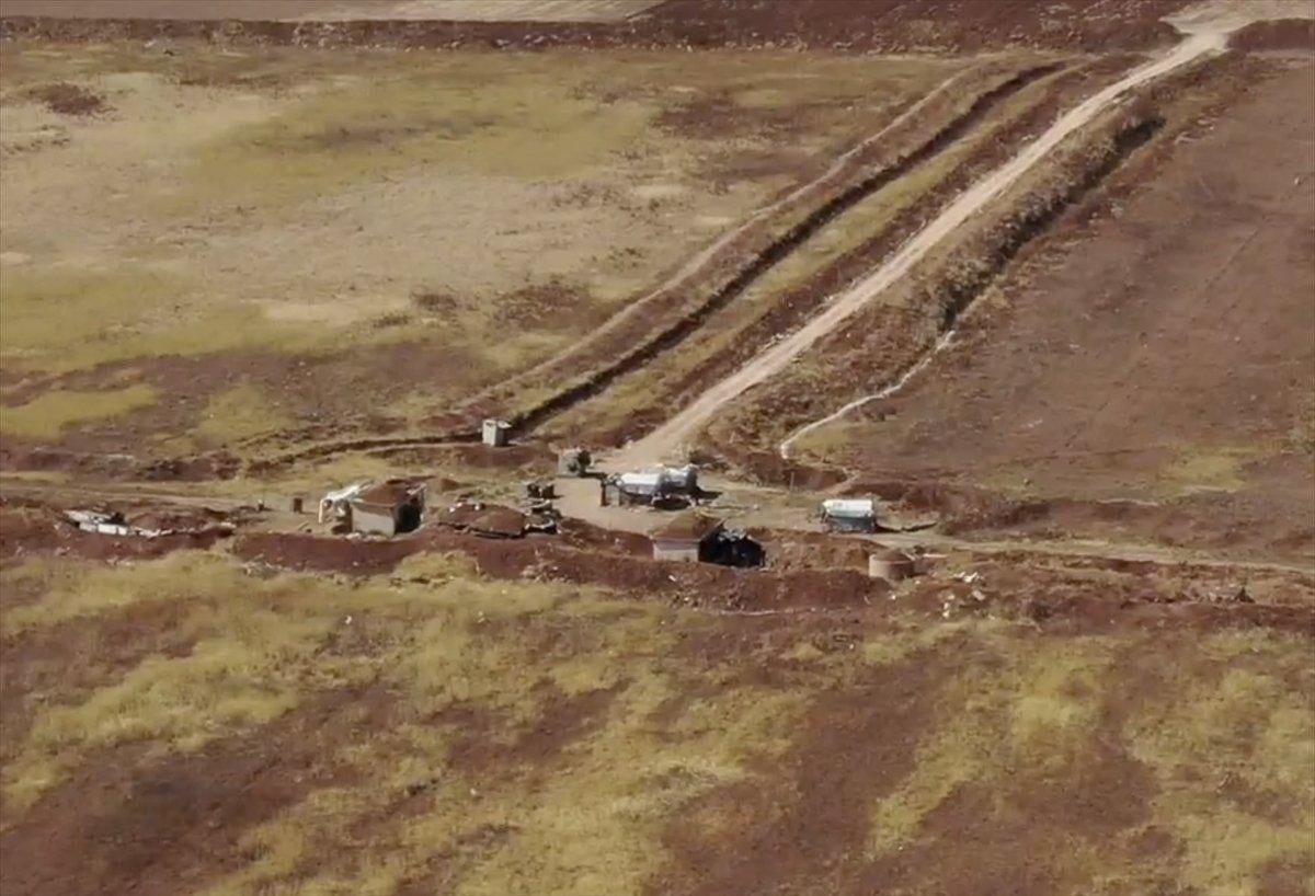 PKK'lı teröristlerin Tel Rıfat ve çevre köylerde hazırlık görüntüleri