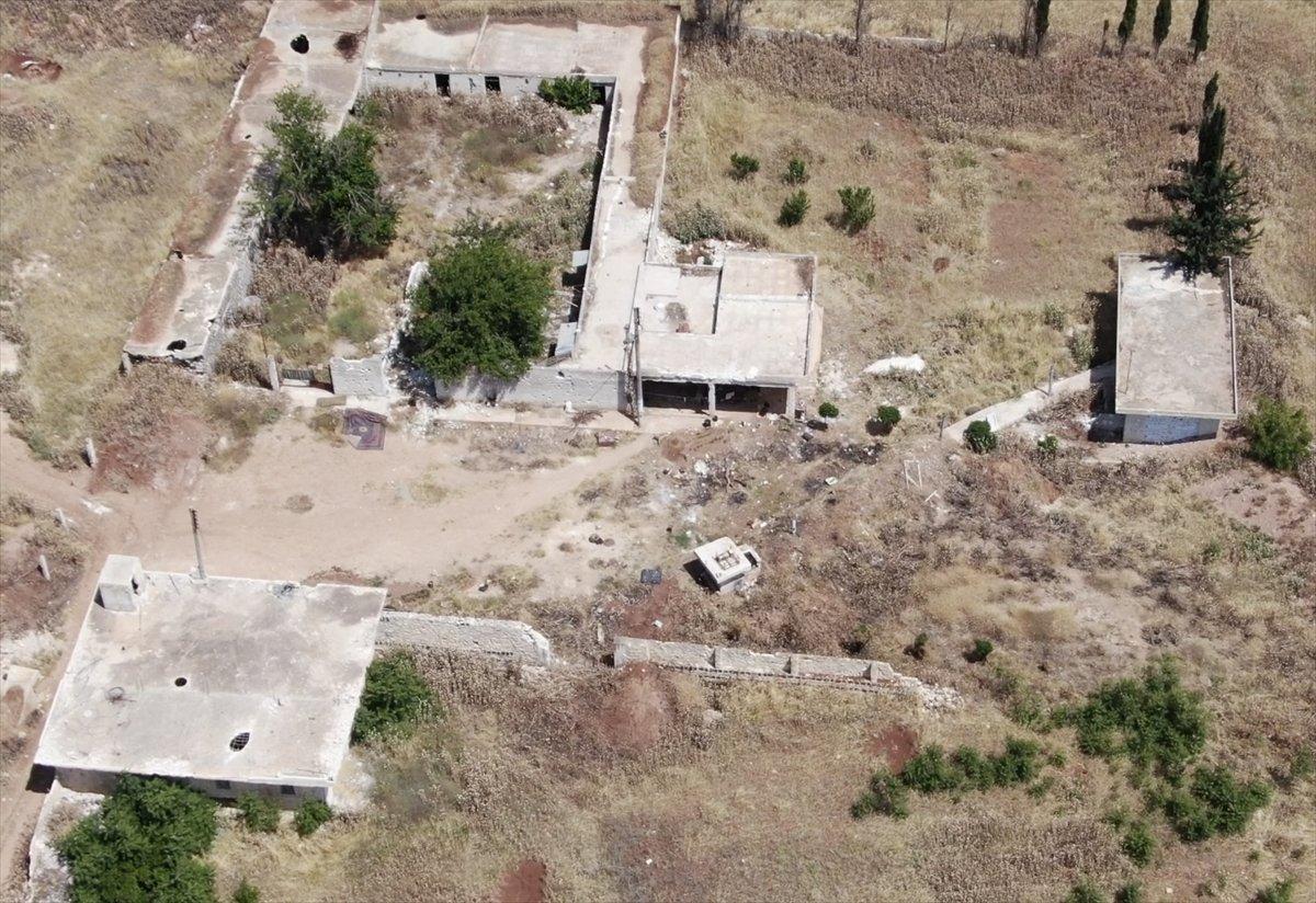 PKK'lı teröristlerin Tel Rıfat ve çevre köylerde hazırlık görüntüleri