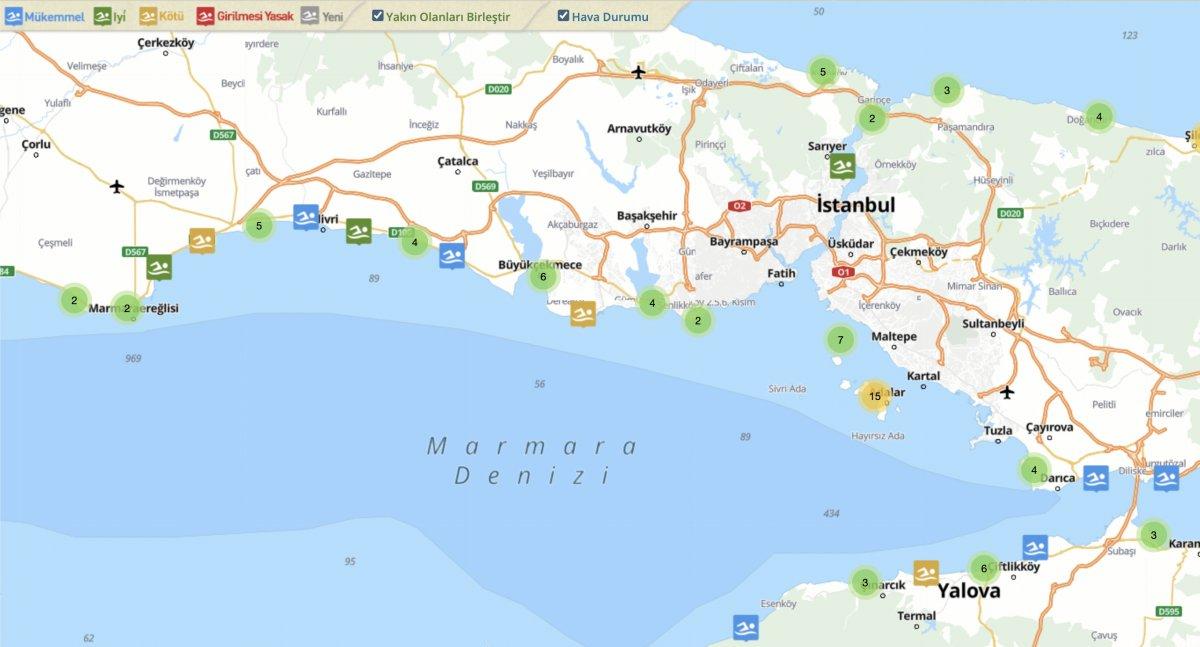 Türkiye'nin yüzme suyu rehberi