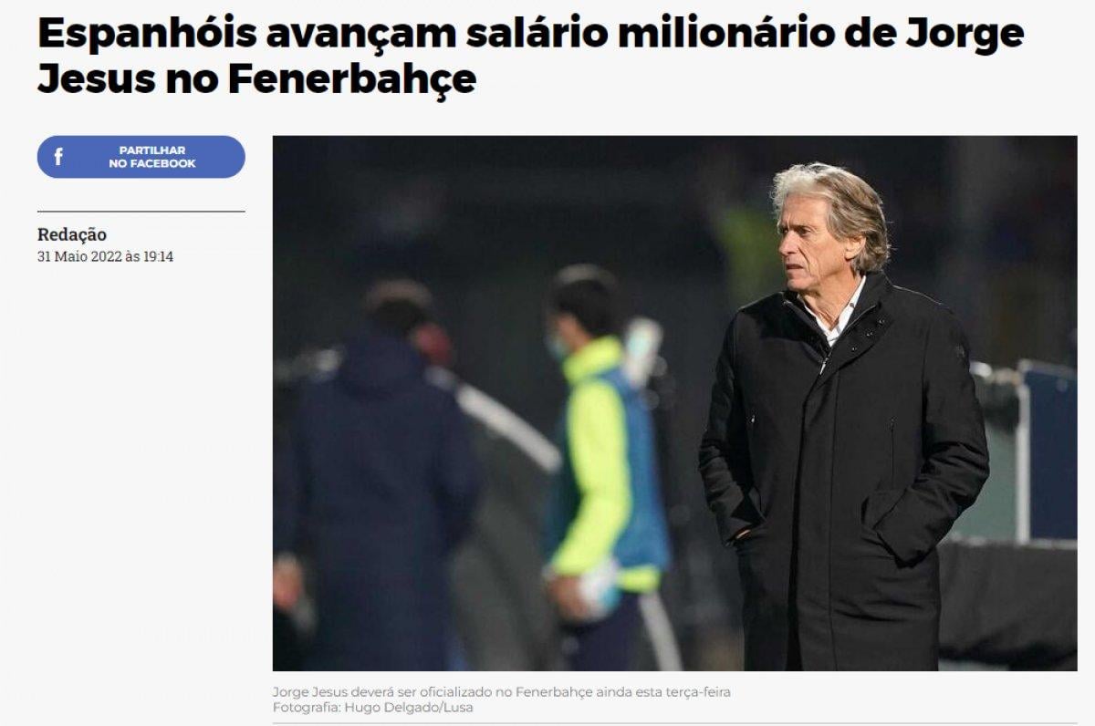 Portekiz basınından Jorge Jesus iddiası
