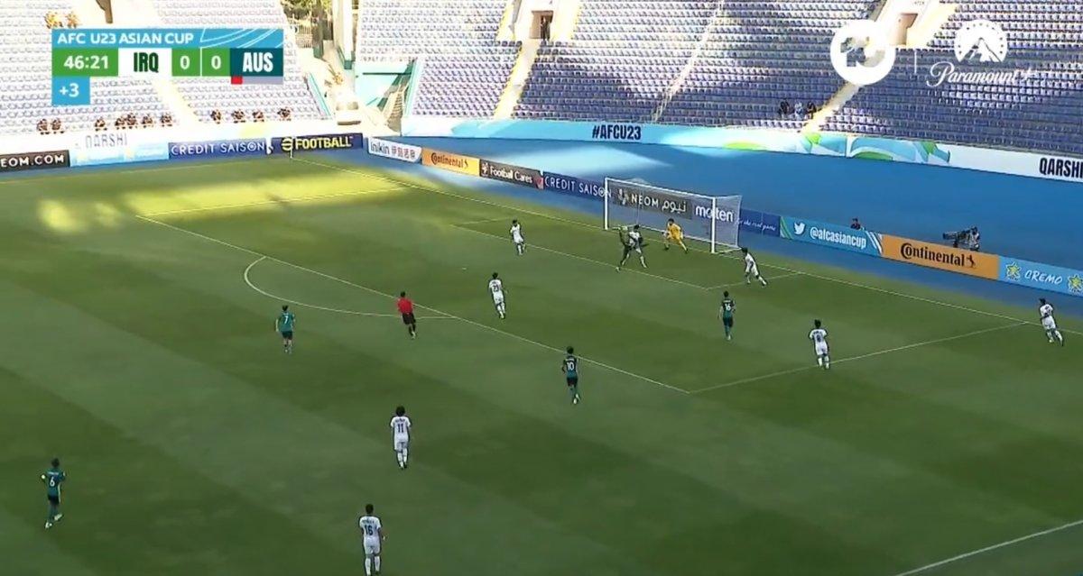 Avustralya U23 forması giyen Alou Kuol'dan muhteşem gol