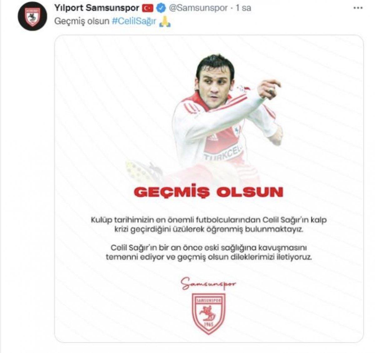 Eski milli futbolcu Celil Sağır kalp krizi geçirdi