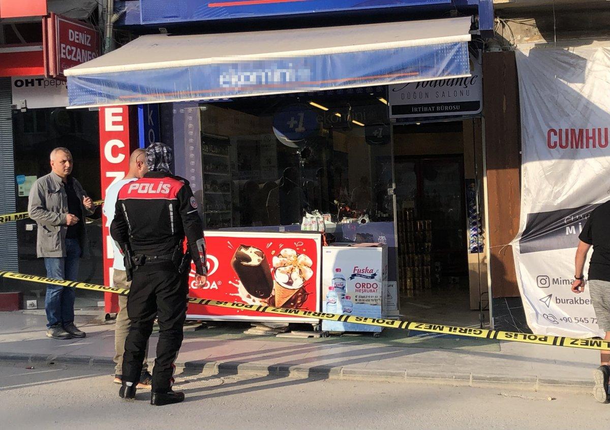 Sinop’taki bir markete silahlı saldırı