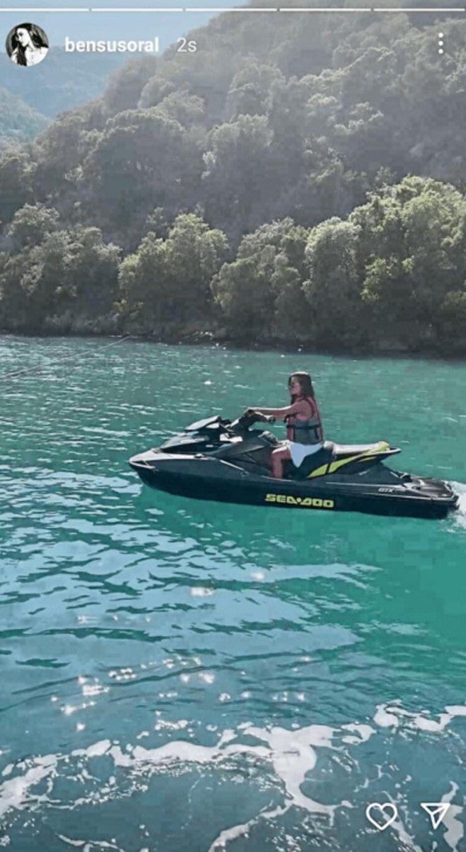 Bensu Soral, tekne tatilinde