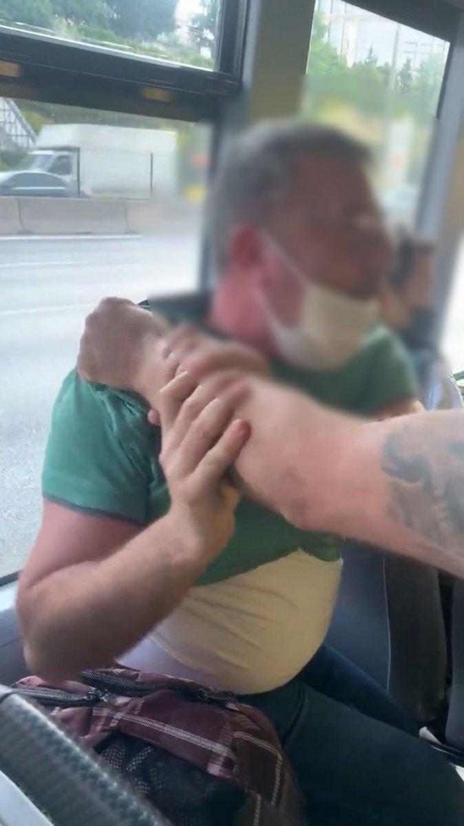 Ataşehir'de, İETT otobüsünde tacizi yolcular fark etti