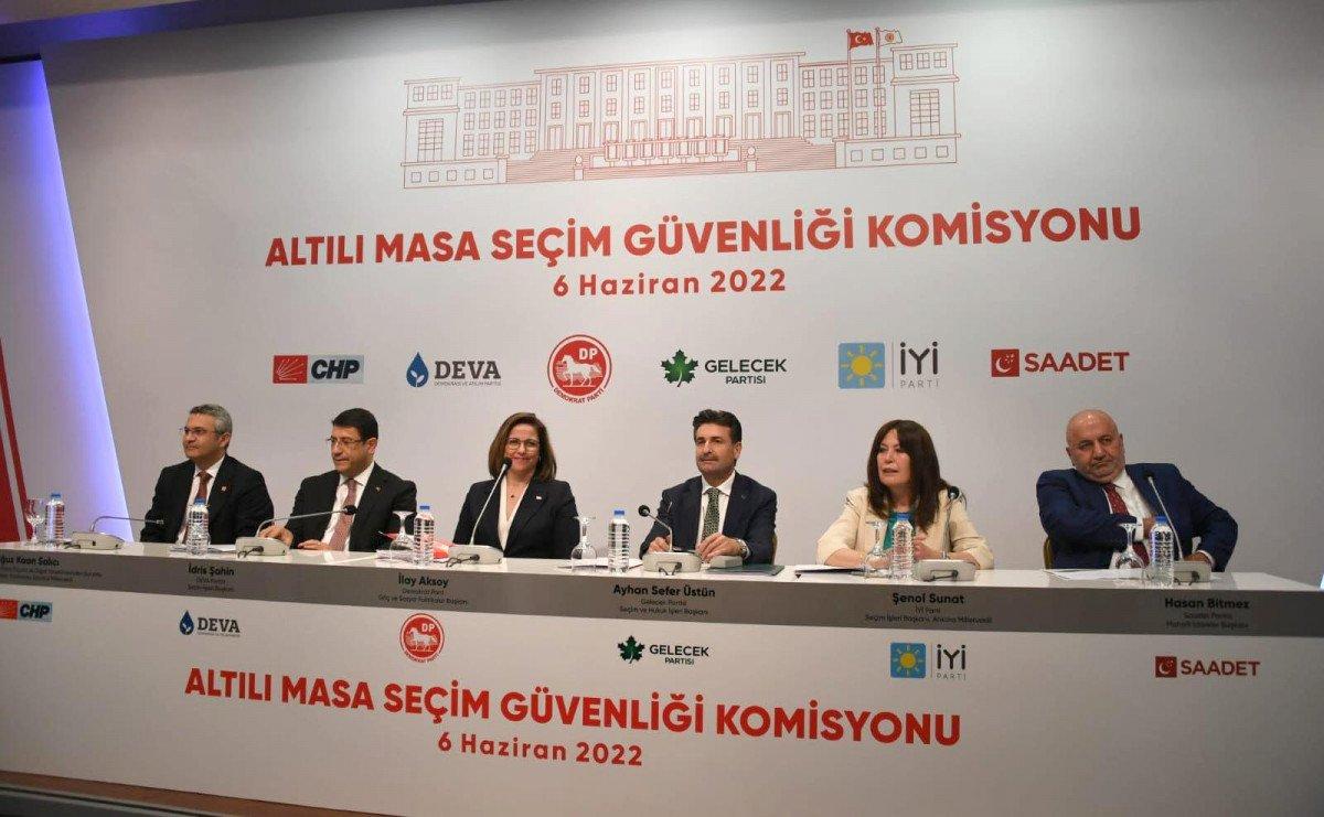 6 parti, seçim güvenliği tedbirlerini açıkladı