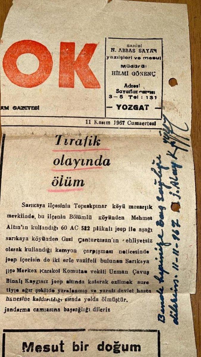 İhbara giderken hayatını kaybeden jandarma, 55 yıl sonra şehit sayıldı