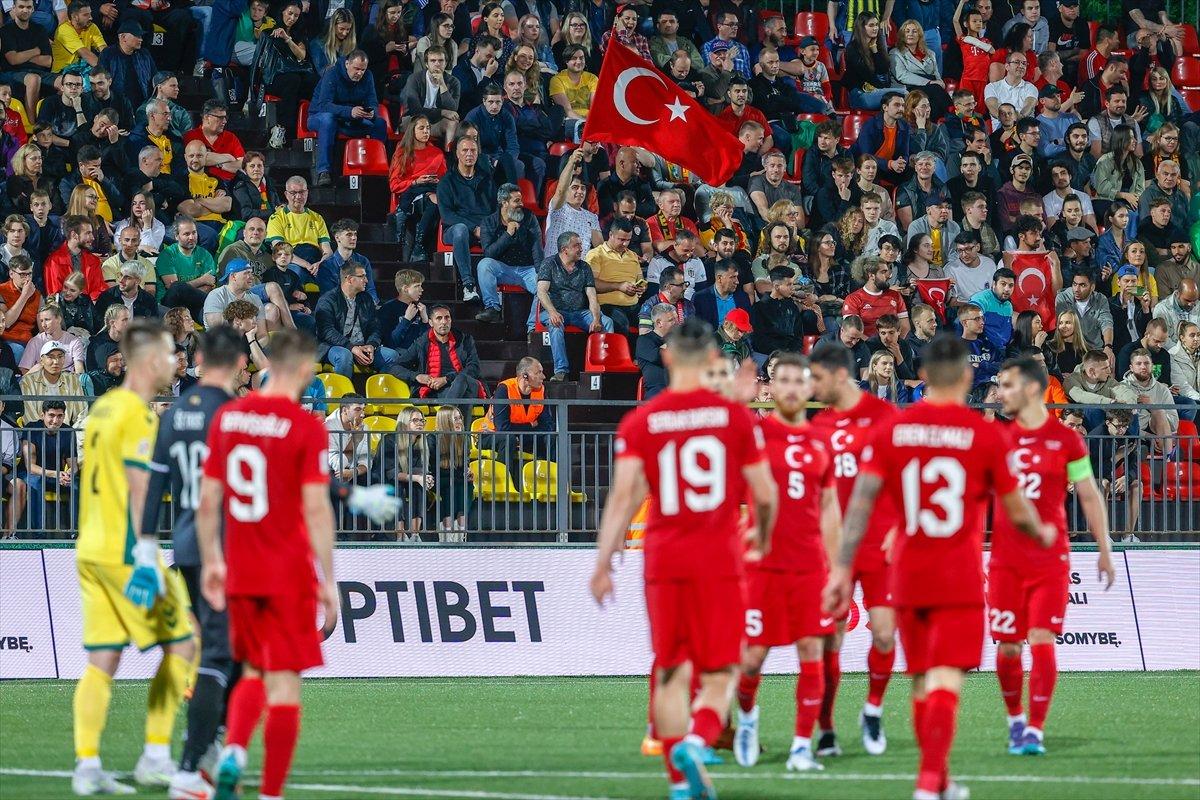 Türkiye Uluslar Ligi'nde Litvanya'da 6 gol attı