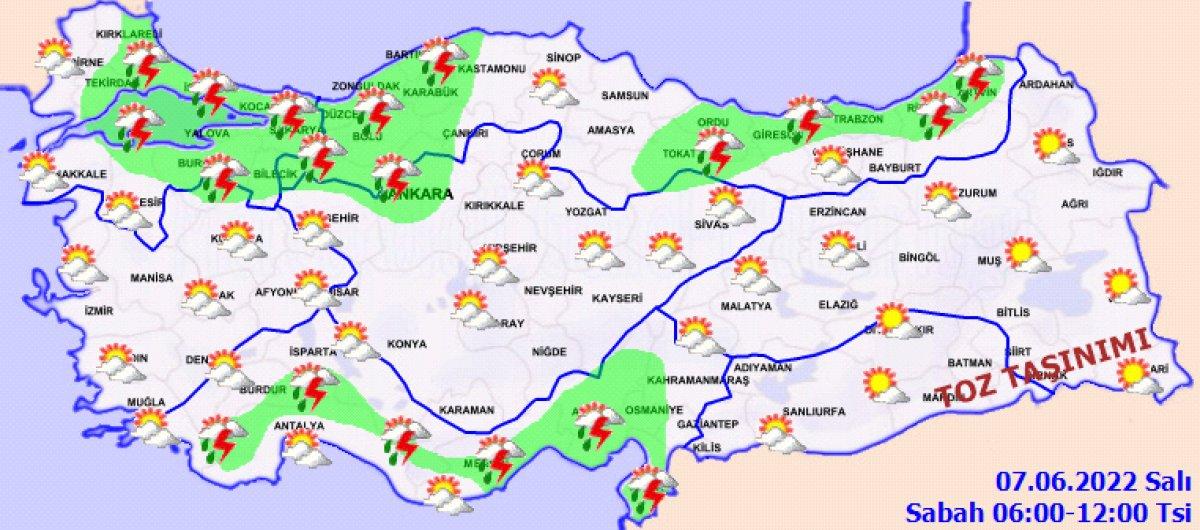 Meteoroloji'den 60 il için kuvvetli yağış uyarısı