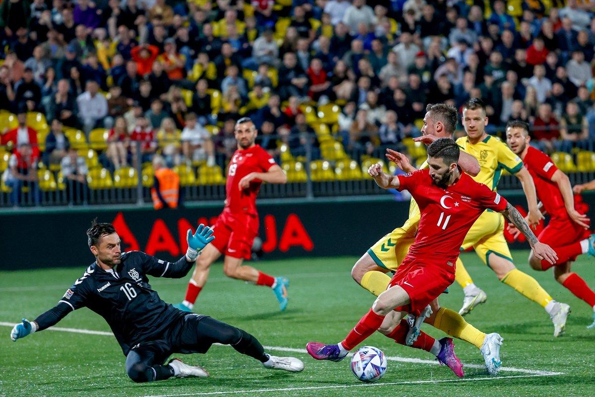 Türkiye Uluslar Ligi'nde Litvanya'da 6 gol attı