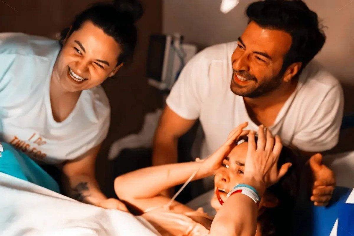 Hande Soral'ın doğum fotoğrafları