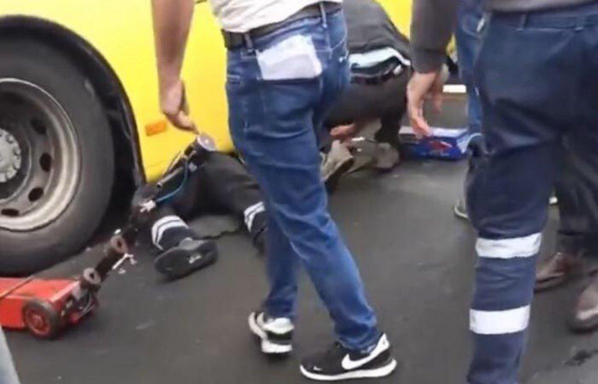 İstanbul'da İETT işçisi tamir ettiği otobüsün altında kaldı