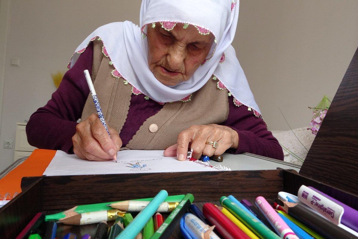 90 yaşından sonra gelen gelen resim yapma ilhamı