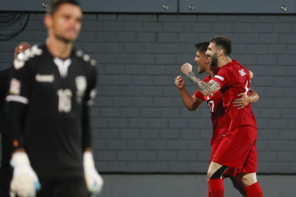 Türkiye Uluslar Ligi'nde Litvanya'da 6 gol attı