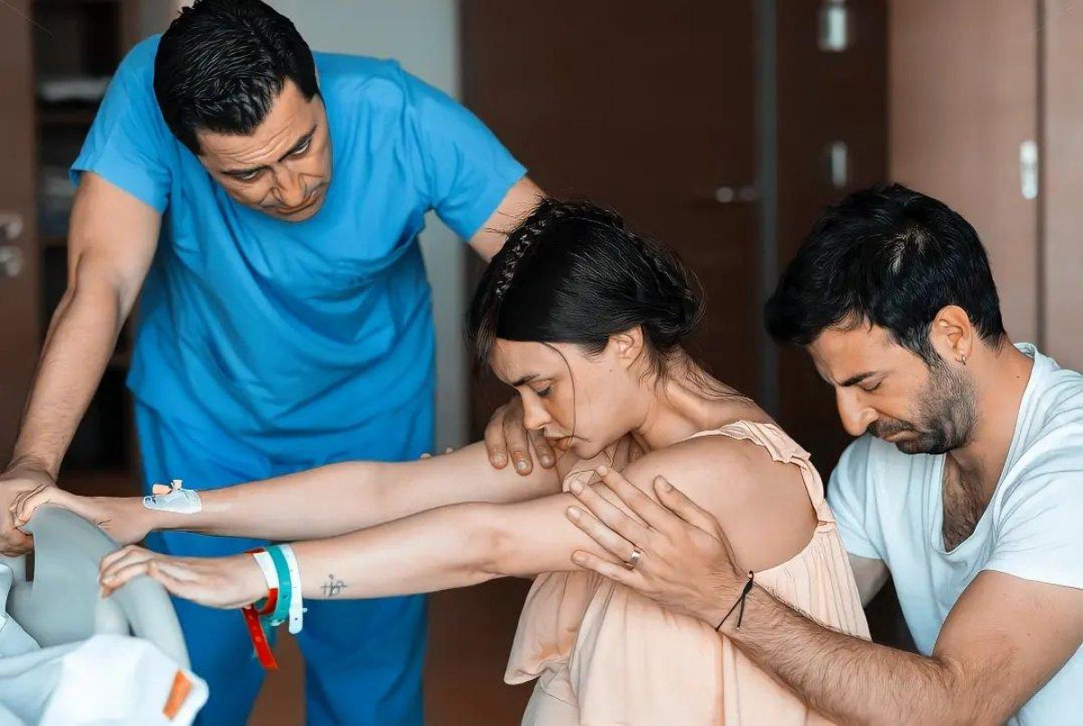 Hande Soral'ın doğum fotoğrafları