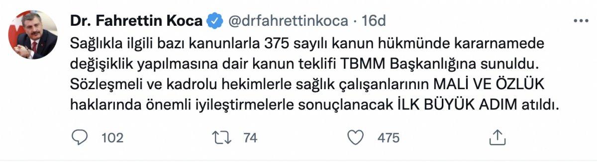 Sağlıkçıların özlük haklarına ilişkin kanun teklifi Meclis'te