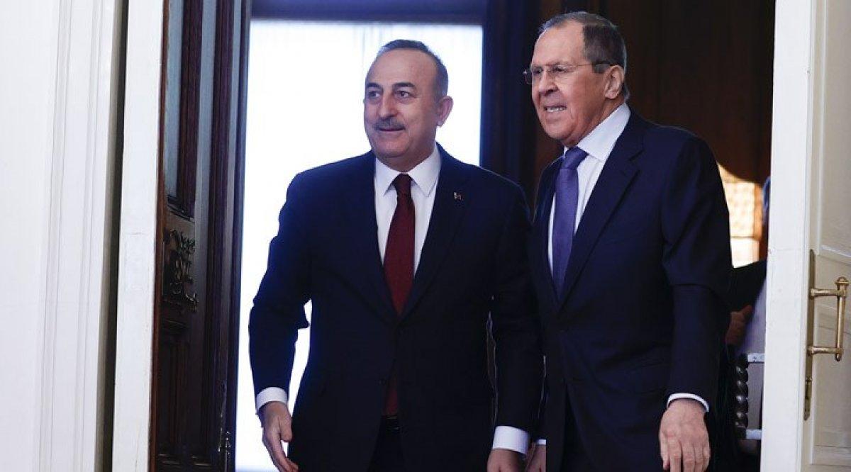 Rusya Dışişleri Bakanı Sergey Lavrov ve Mevlüt Çavuşoğlu görüştü
