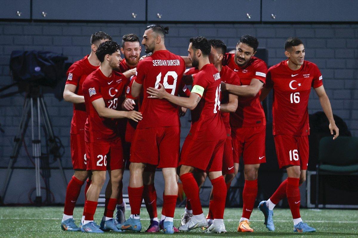 Türkiye Uluslar Ligi'nde Litvanya'da 6 gol attı