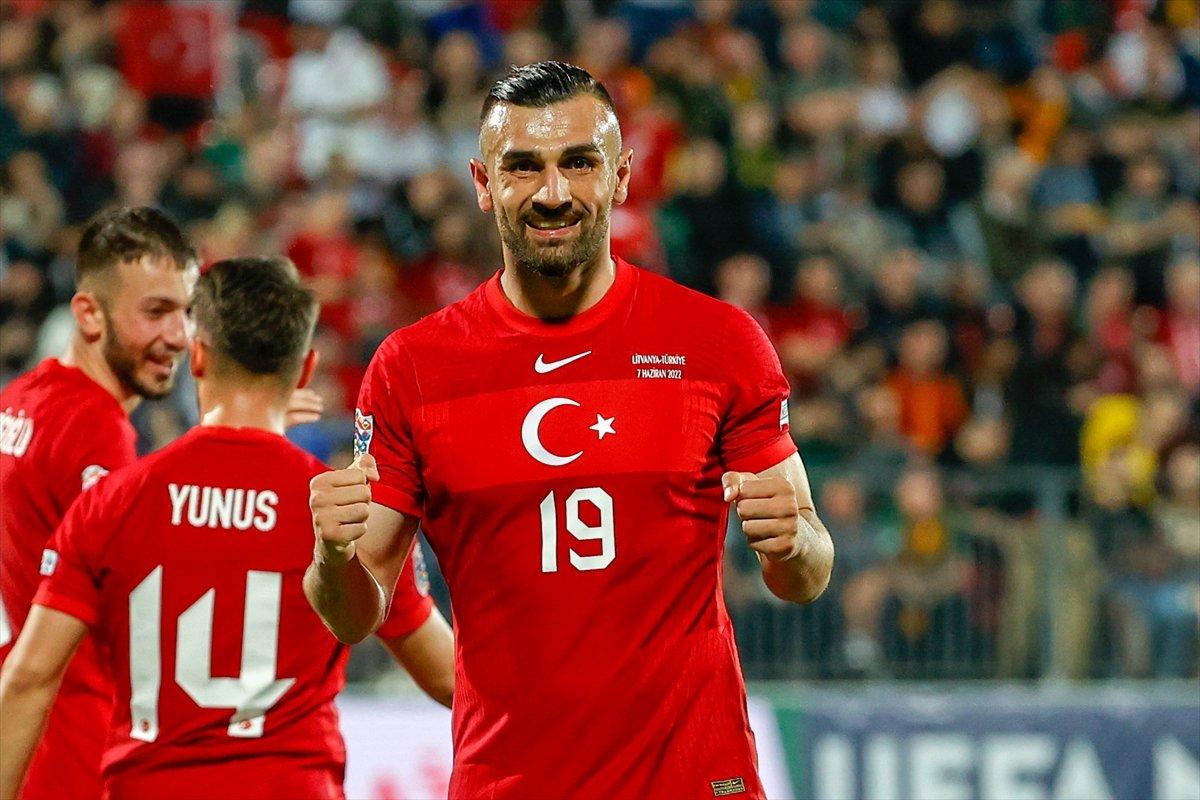 Türkiye Uluslar Ligi'nde Litvanya'da 6 gol attı
