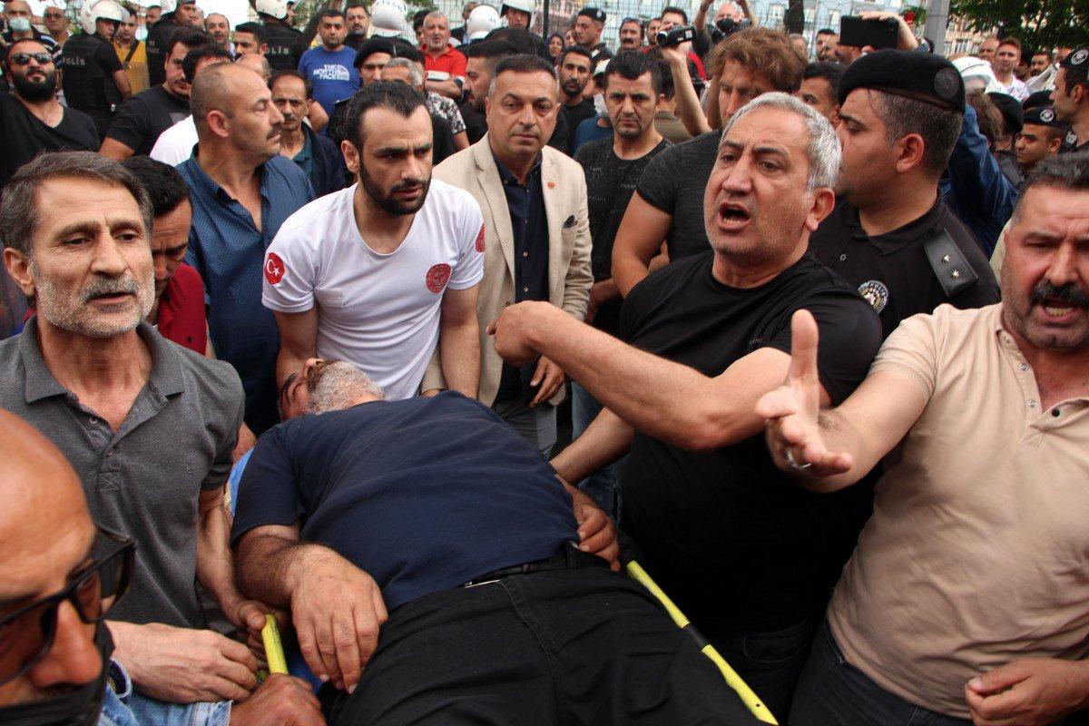Beyoğlu'nda, ekipler ile vatandaşlar arasında kentsel dönüşüm gerginliği