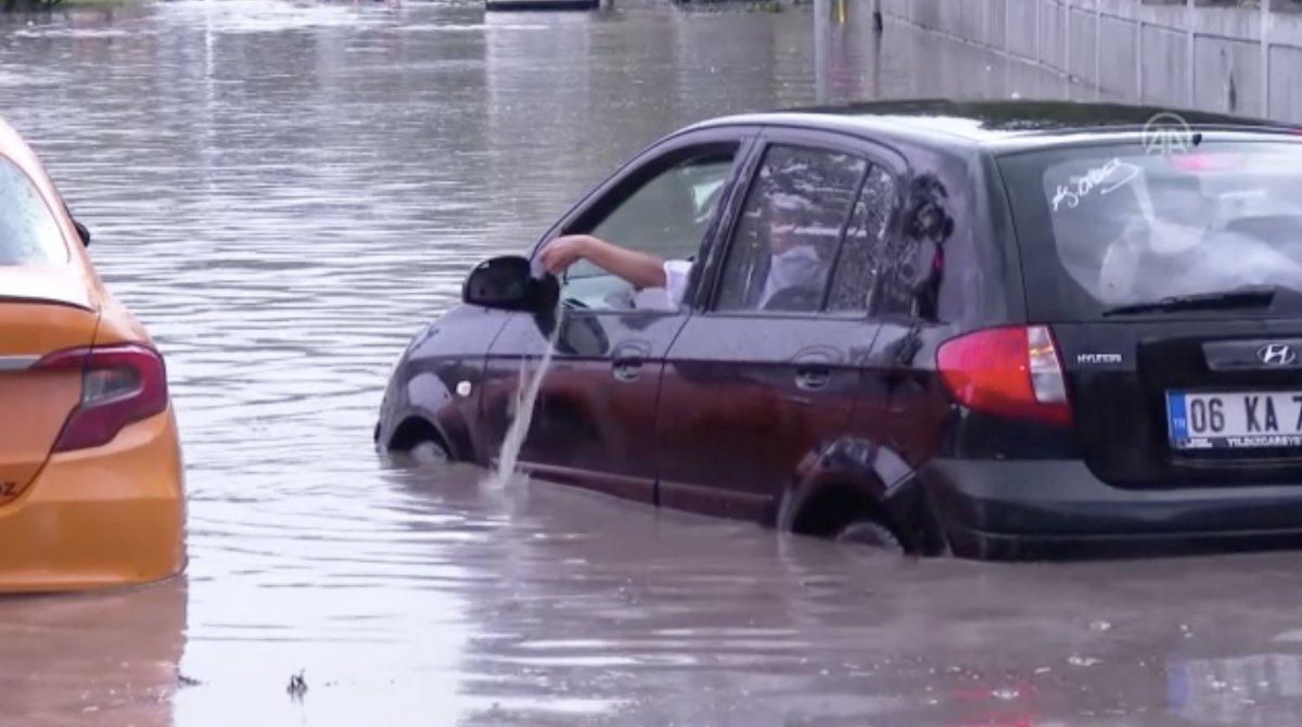 Ankara'da aracından bardakla su boşaltan sürücü konuştu