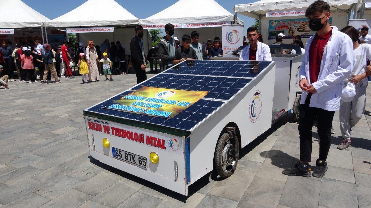 Vanlı öğrenciler, güneş enerjisiyle çalışan araç yaptı