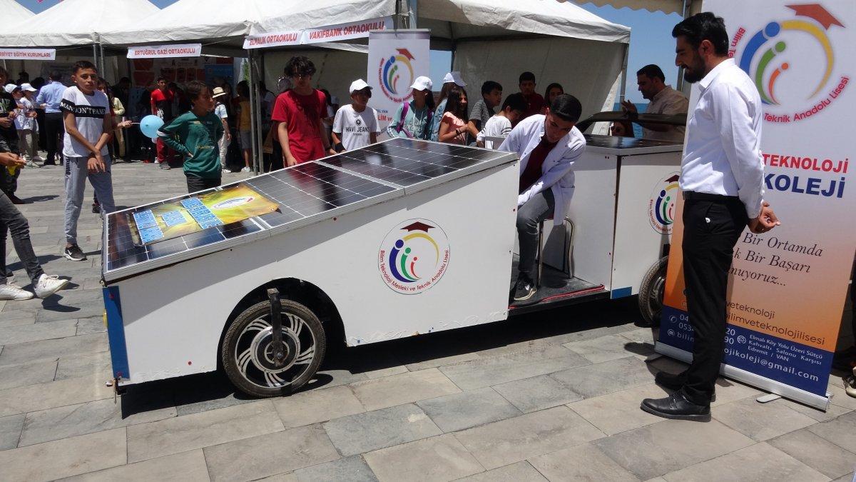 Vanlı öğrenciler, güneş enerjisiyle çalışan araç yaptı