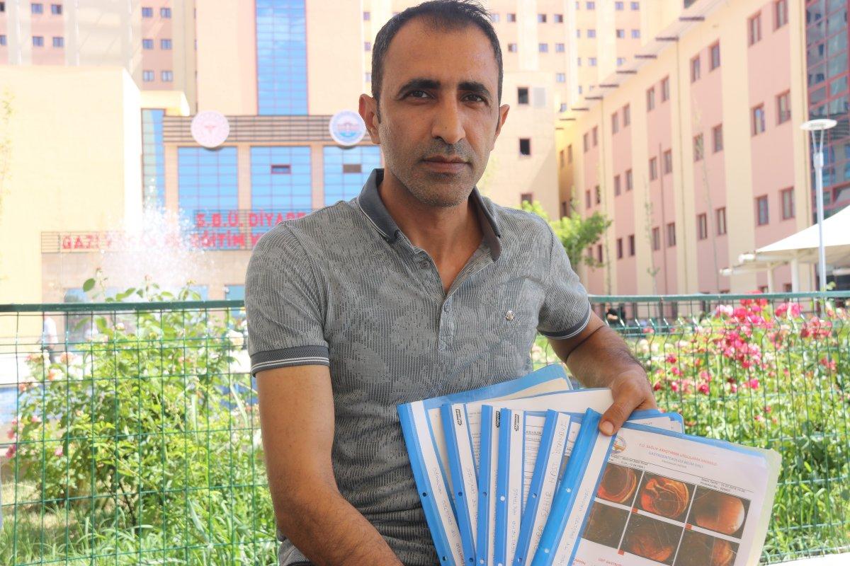 Diyarbakır'da 427 kez endoskopi yapılan adama tanı konulamıyor