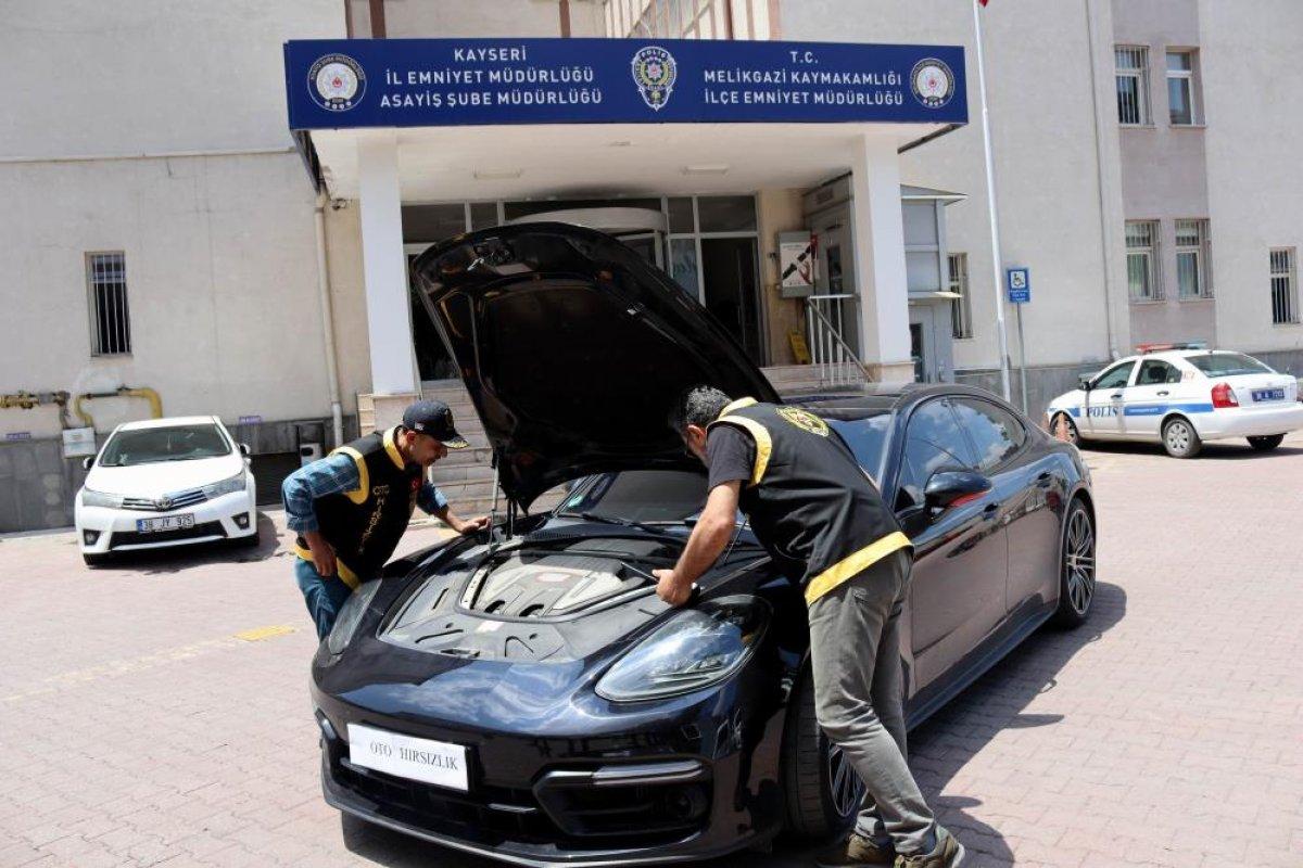 Almanya'da çalınan Porsche Kayseri'de bulundu