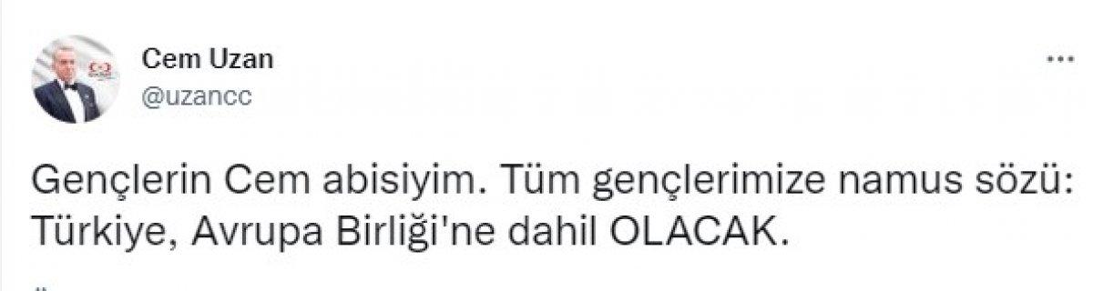 Cem Uzan, 2023 adaylığını açıkladı