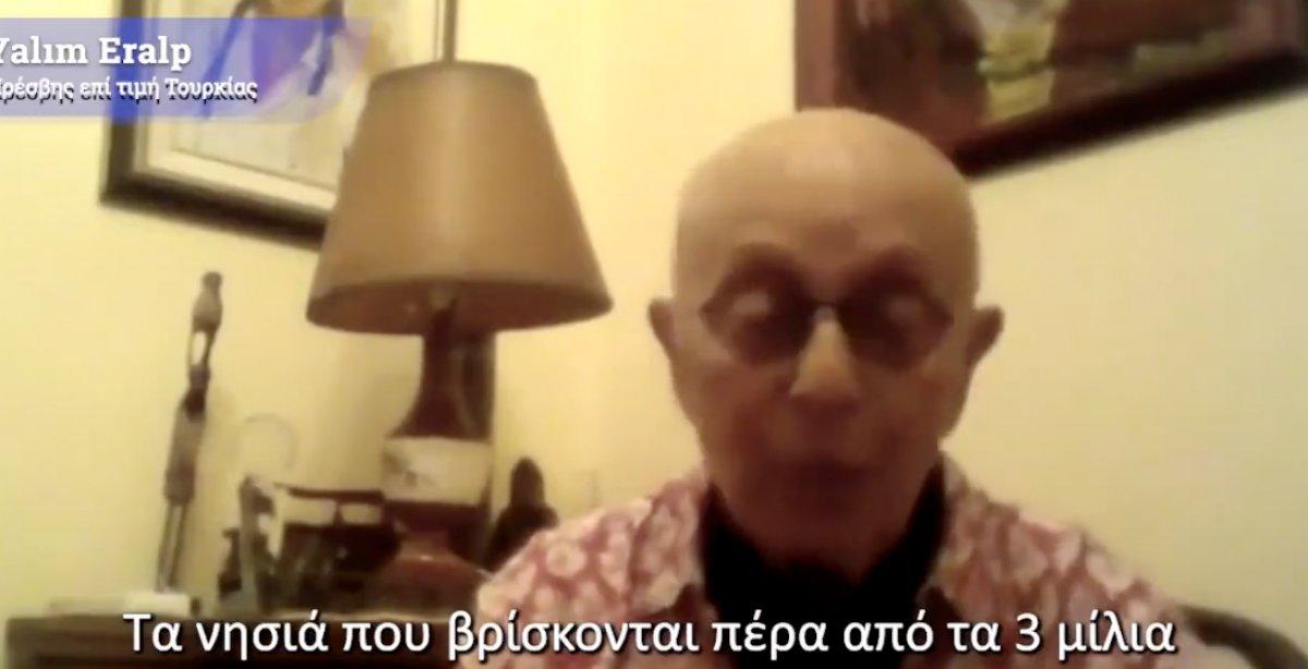 CHP'li emekli büyükelçi Yalım Eralp Yunanistan'ı savundu