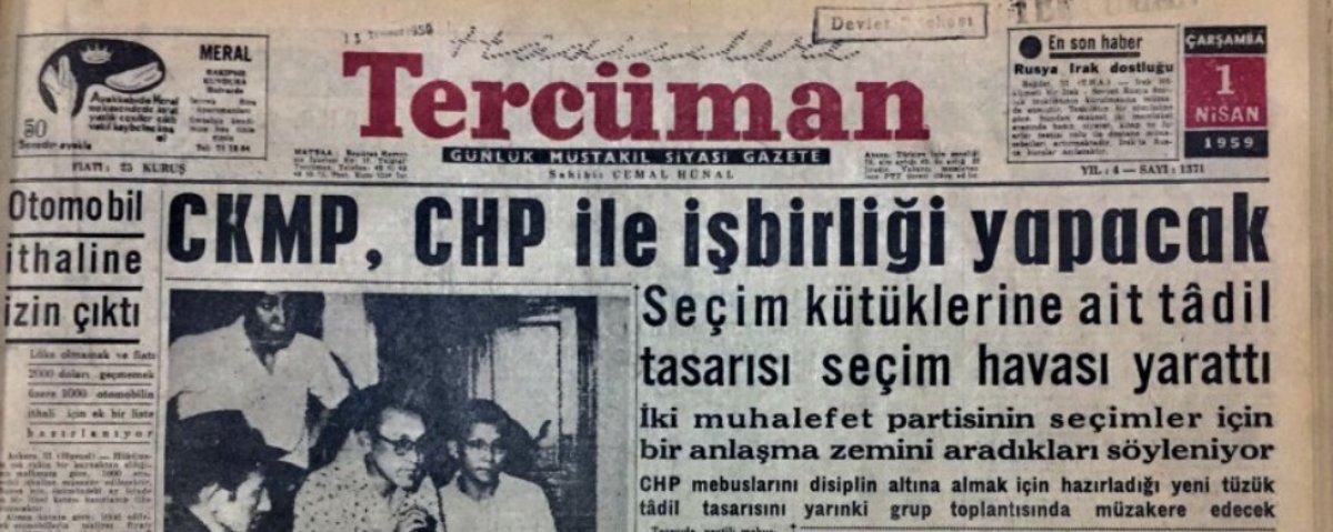 Vakanüvis yazdı: 1957'de de 'Üçlü Masa' kurulmuş