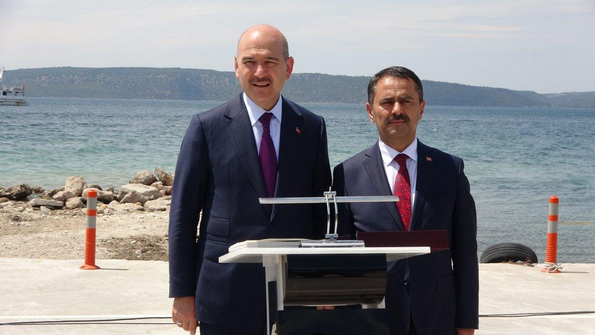 Süleyman Soylu, Çanakkale Jandarma Eğitim Merkez Komutanlığı'nda cami açılışı yaptı