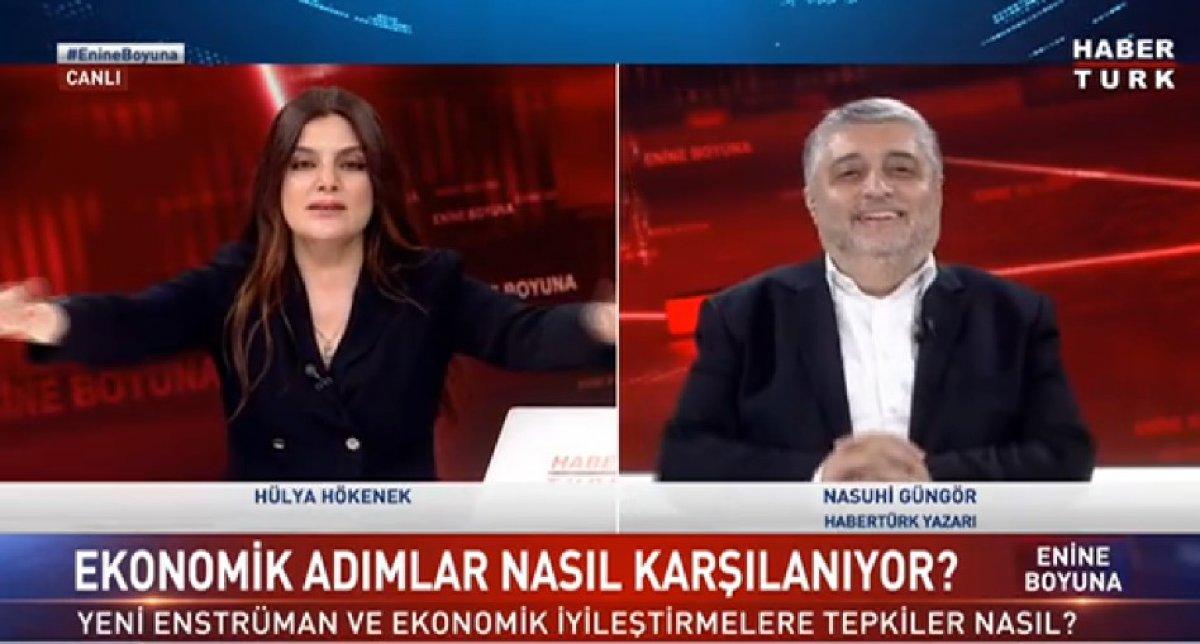 Habertürk'te konukları susturamayan moderatör, seslerini kıstırdı