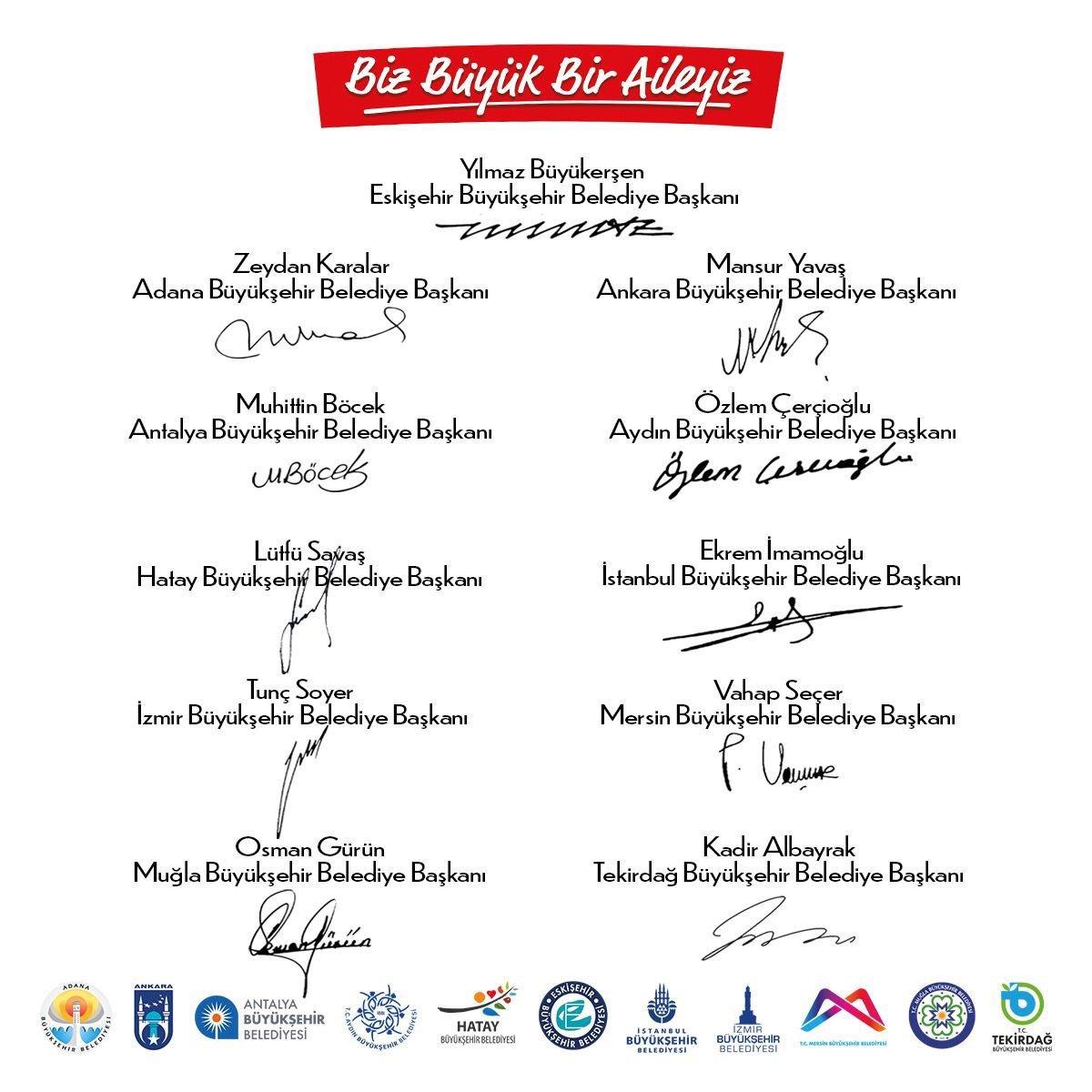 CHP'li başkanlar ortak bildiri yayınladı