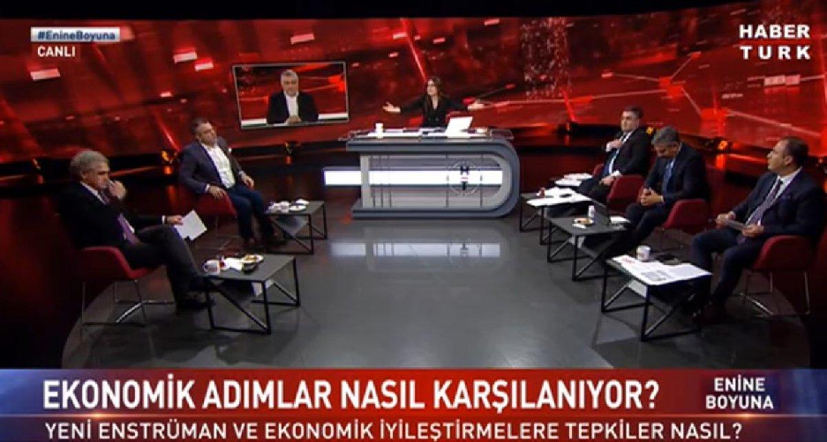 Habertürk'te konukları susturamayan moderatör, seslerini kıstırdı