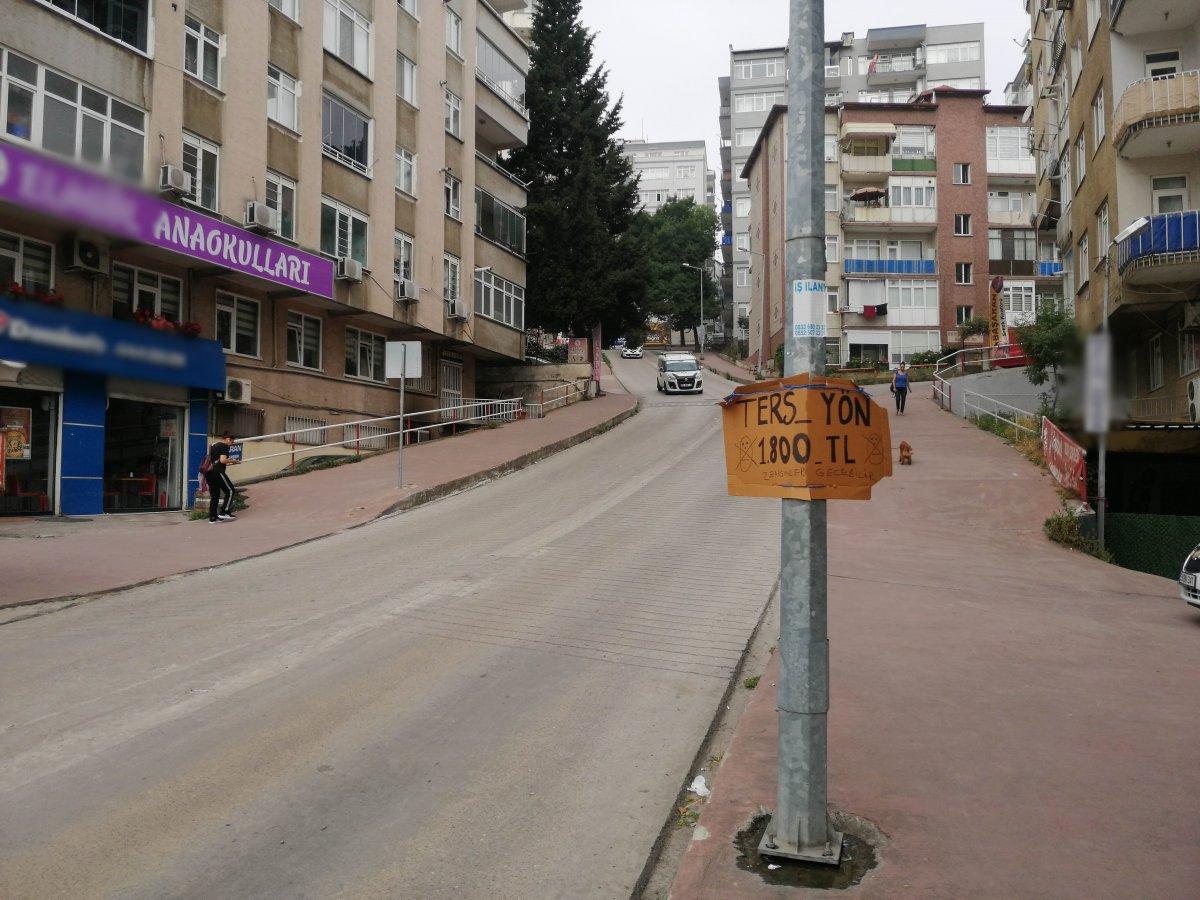 Samsun'da görenleri gülümseten tabela: Zenginler geçebilir
