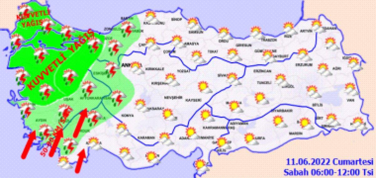 Meteoroloji'den kuvvetli yağış ve sel uyarısı