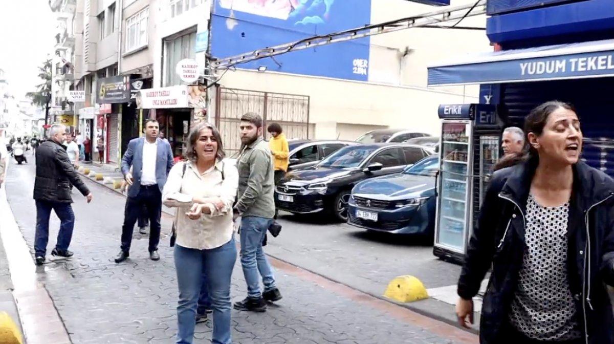 İstanbul'daki Öcalan'a destek yürüyüşünde HDP'li vekiller polisle tartıştı