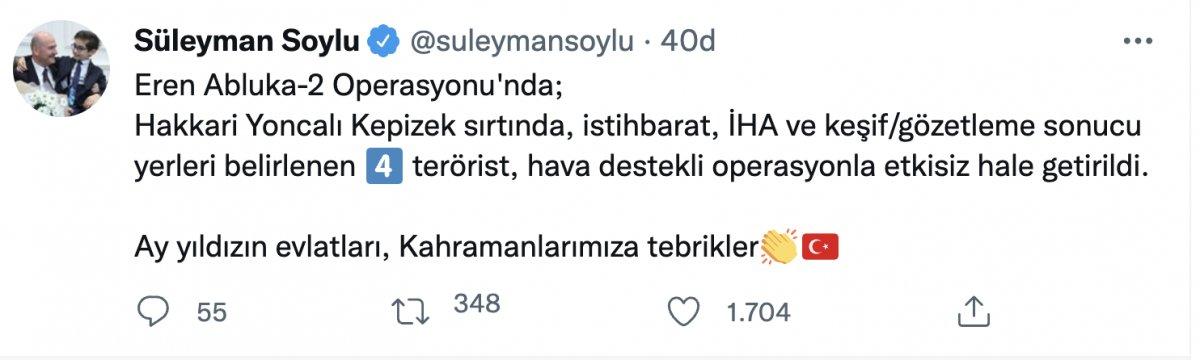 Eren Abluka-2 Operasyonu'nda 4 terörist öldürüldü