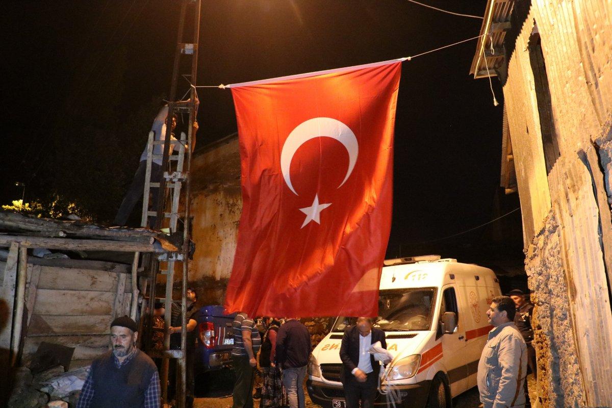 Sivas'a şehit ateşi düştü