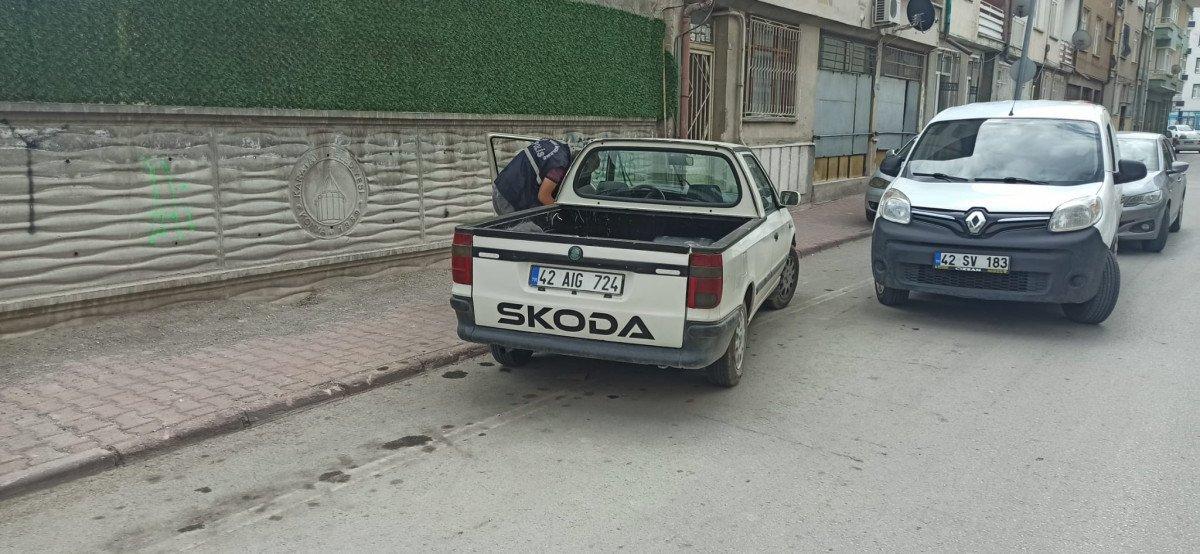 Konya’da kamyonet çalıp, husumetlisini öldürdü