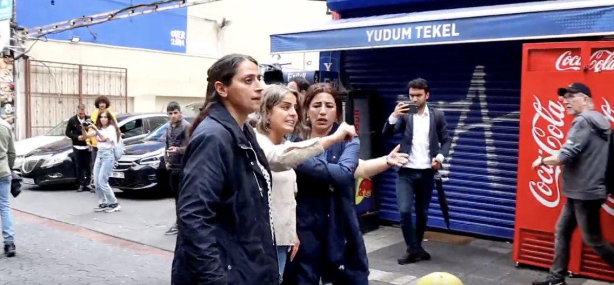 İstanbul'daki Öcalan'a destek yürüyüşünde HDP'li vekiller polisle tartıştı