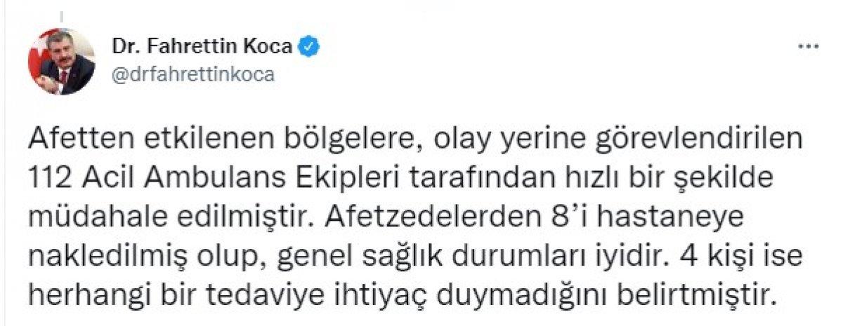 Fahrettin Koca'dan Ankara'daki sele ilişkin açıklama